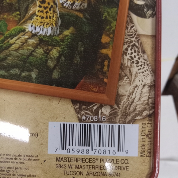 Al Agnew ON THE PROWL Puzzle Wildlife Exotic Series Tin 1000 PCS 19x26" - Picture 4 of 7